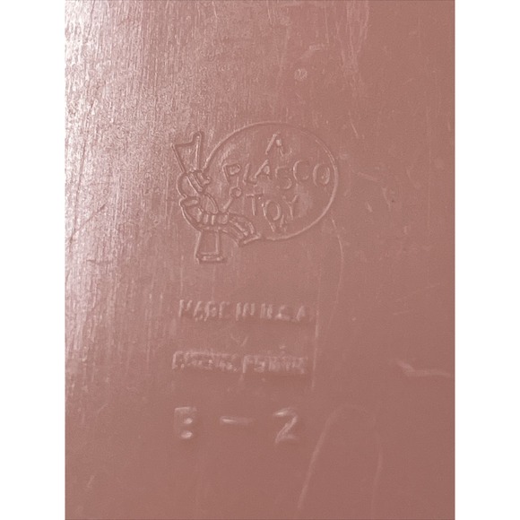 PLASCO PINK BATHROOM SET  Vintage Dollhouse Furniture Toilet Bathtub Chair AL5.5 - Picture 9 of 15